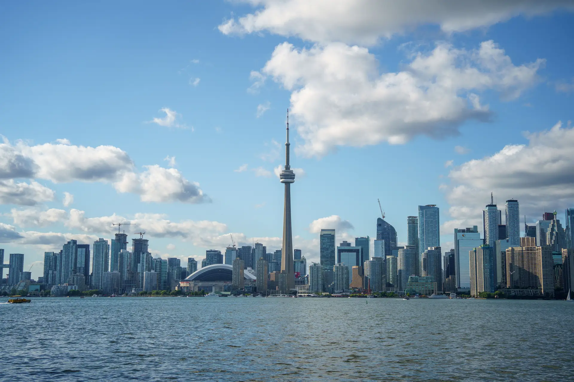 Vibrant Toronto street scene